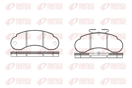 Гальмiвнi колодки REMSA 0142.10