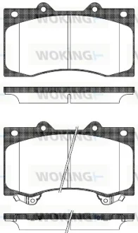 Колодки гальмівні WOKING P14063.02