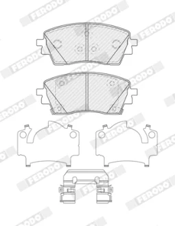 Brake pad set FERODO FDB5633