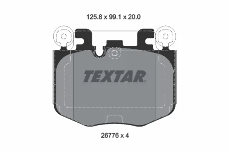 Brake pad set TEXTAR 2677601