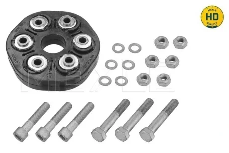 Еластична муфта карданного валу передн (зовнішній діаметр 124мм, АКПП) MERCEDES C T-MODEL (S202), C (W202), E (W210) 1.8/2.0D/2.2D 03.93-03.02 MEYLE 0141522112HD