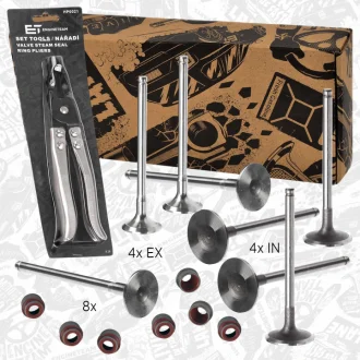 Комплект клапанів, впускний / випускний клапан boxET – service kit ET ENGINETEAM VS0002VR1