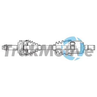 HYUNDAI Напіввісь передня ліва ix35 (LM, EL, ELH) 1.6 10-15, KIA SPORTAGE III (SL) 1.6 GDI 10-15 TRAKMOTIVE 30-2612