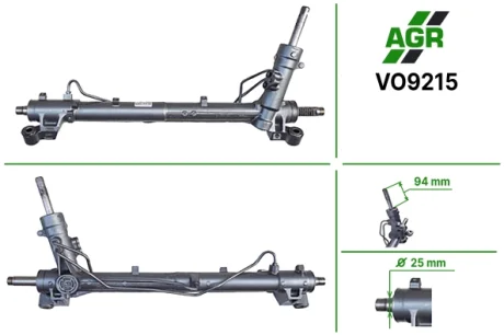 Рульова рейка з ГПК, нова, VOLVO C30 06-,S40 II (MS) 04-,V50 (MW) 04- AGR VO9215